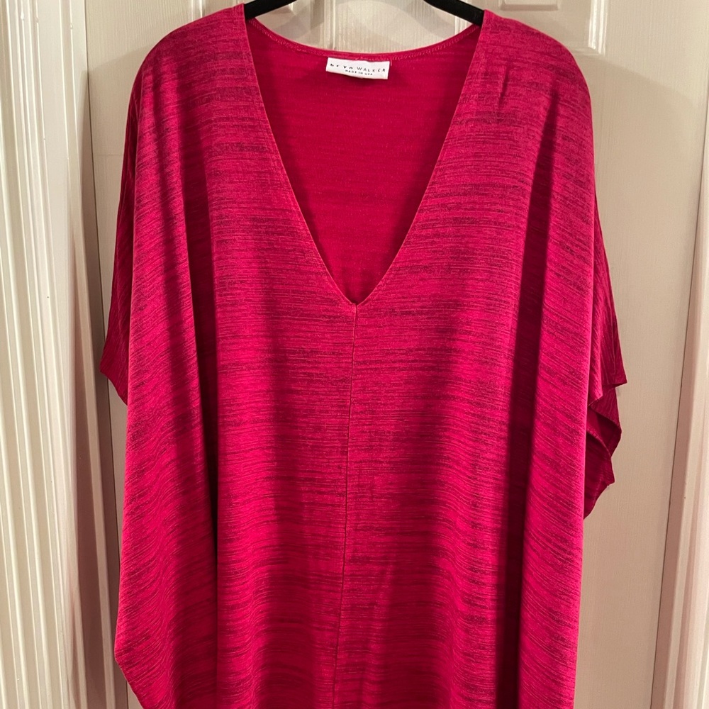 Oversized hot pink top